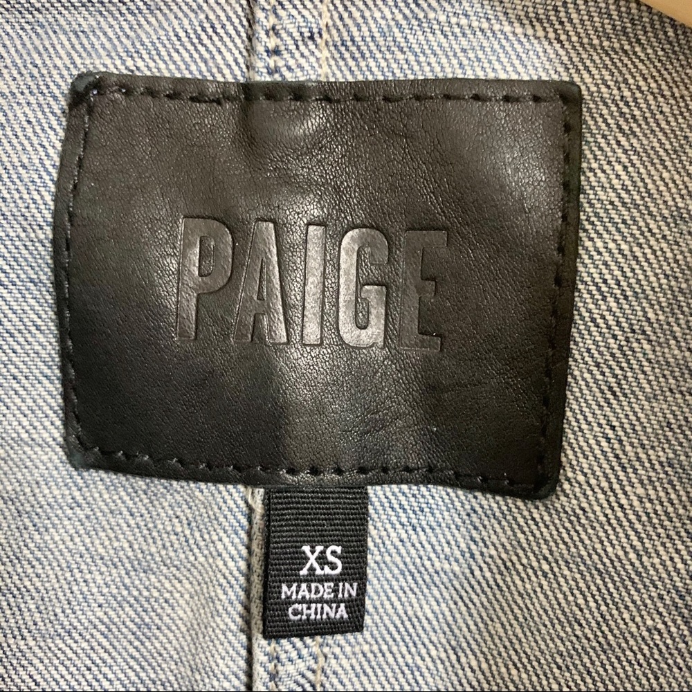 PAIGE Denim Embellished Vest vintage - Picture 6 of 8